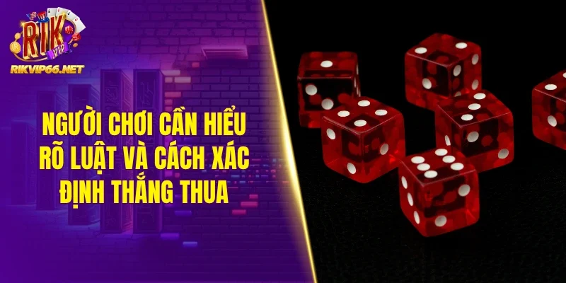 Người chơi cần hiểu rõ luật và cách xác định thắng thua
